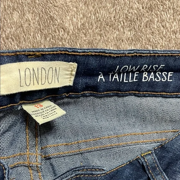 Low Rise Blue Jeans - Picture 2 of 3